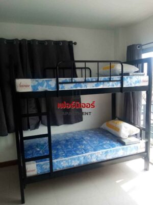 เตียง2ชั้นเหล็กหนาขา3x1นิ้ว