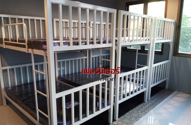 จัดส่ง เตียง 2 ชั้น เพาวเวอร์ พร้อมที่นอนหุ้มหนัง