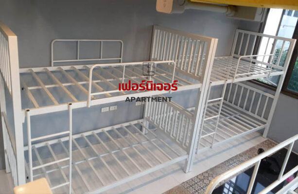 เตียง2ชั้นสีขาว สวยๆถูกๆ